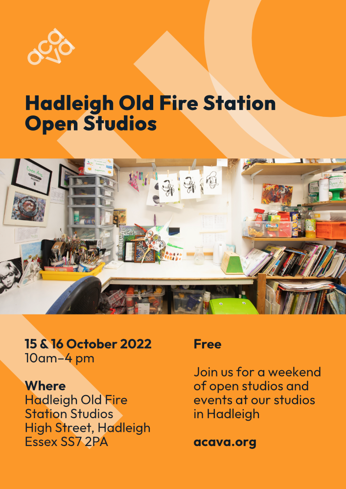 Poster for Hadleigh Old Fire Station Open Studios 2022