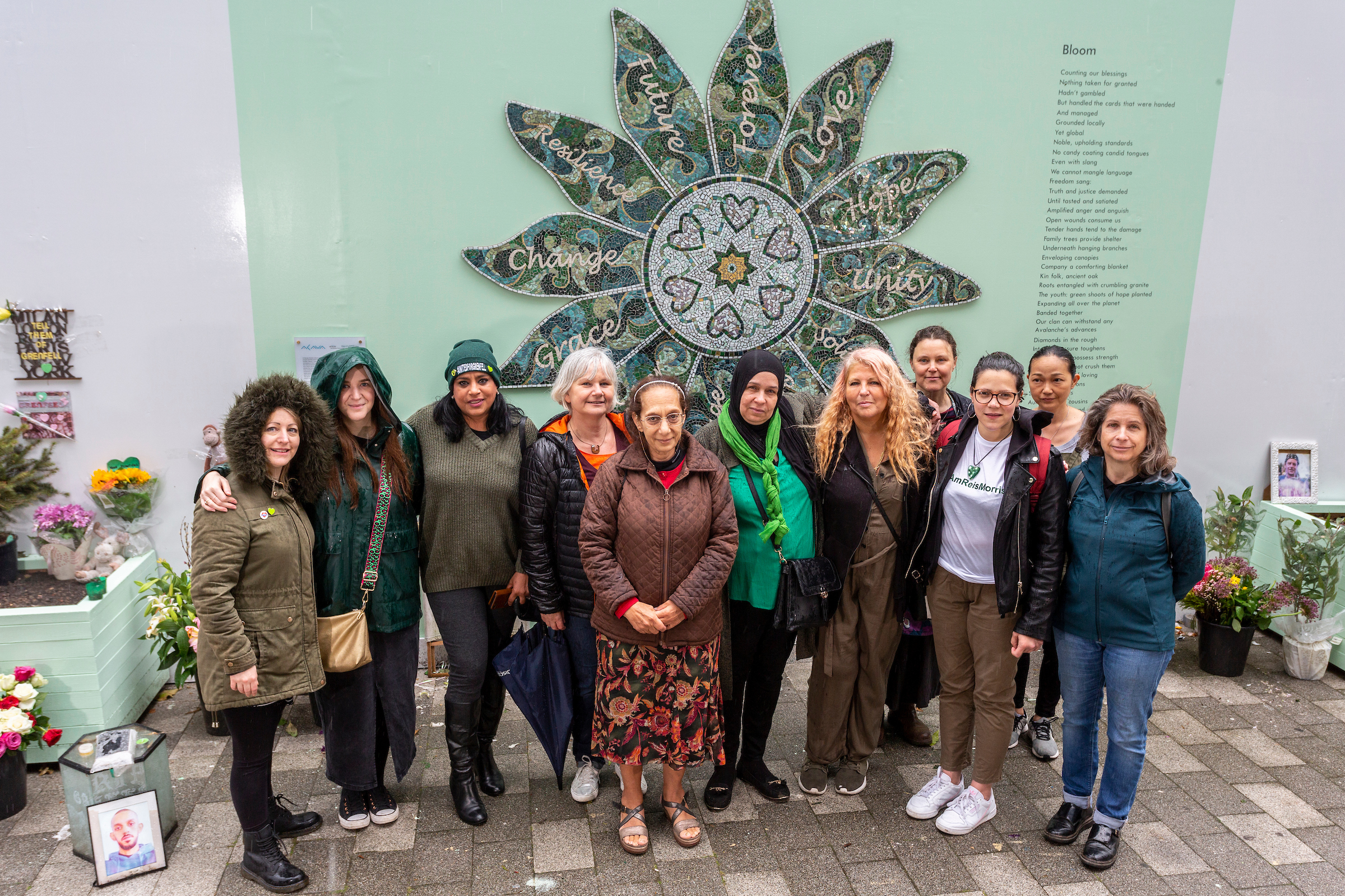 Grenfell Memorial Community Mosaic. Photo by ACAVA Shoots