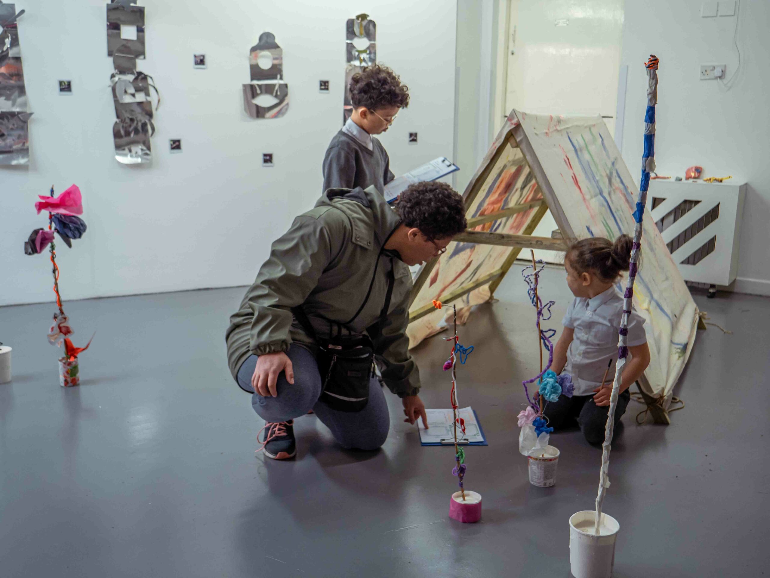 North Kensington: free large-scale collage workshops for families over the May half-term