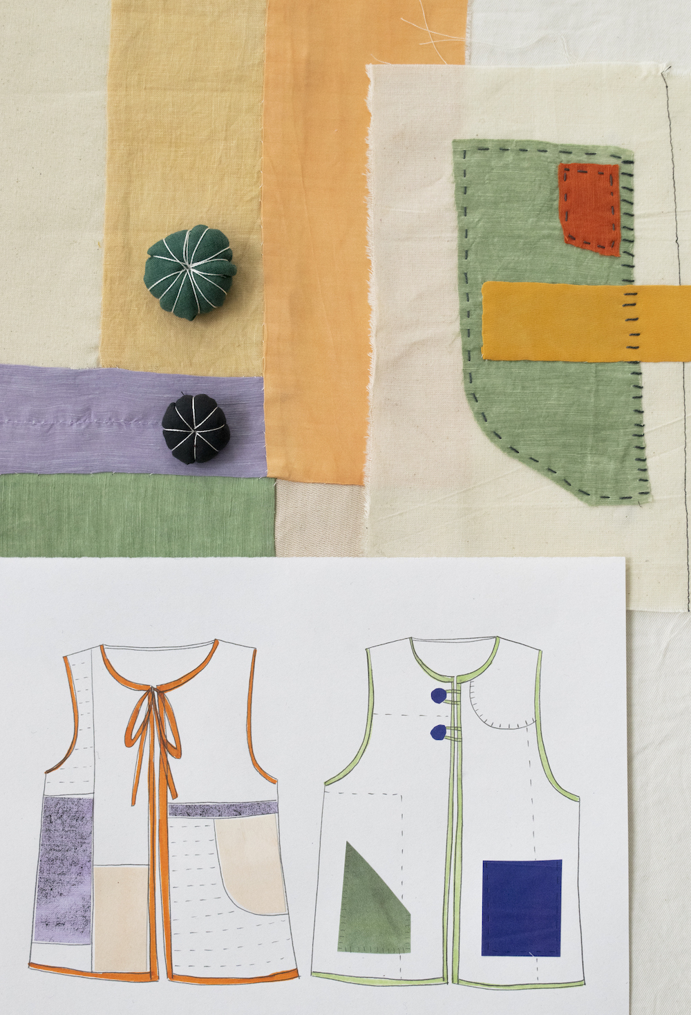 Make and Reuse Creative Workshops: The Ultimate Workwear 'Waste-Coat' with Isabel Fletcher. Image by Isabel Fletcher